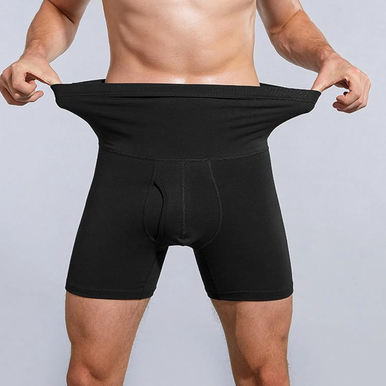 Shapewear для мужчин, утягивающие шорты, Black — фото 4