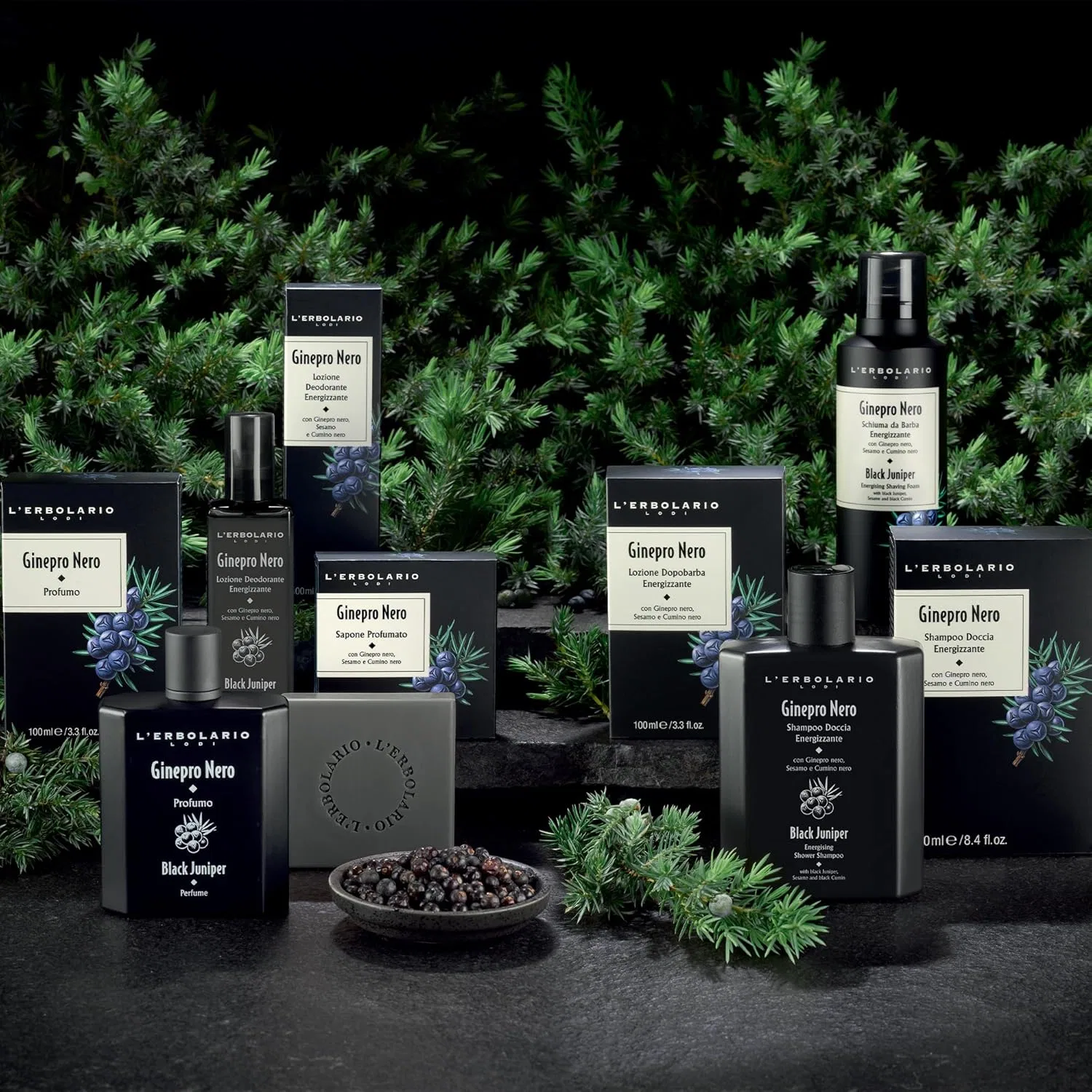 Эко-гель для душа Juniper Black L'Erbolario — фото 4
