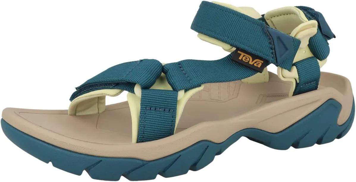 Мужские сандалии Teva Terra Fi 5 Universal из кожи, коралл — фото 4