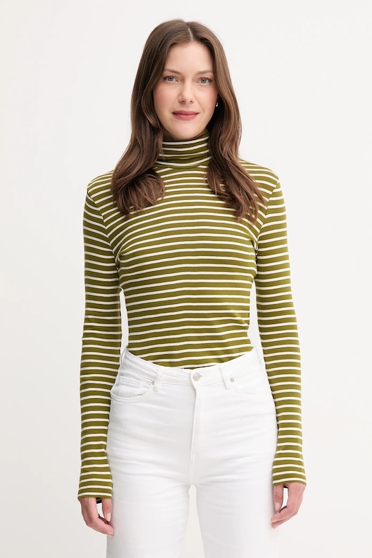 

Хлопковый лонгслив United Colors Of Benetton, зеленый