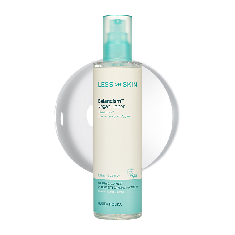 

Тоник для лица less on skin balancism vegan toner Holika Holika, 170 мл