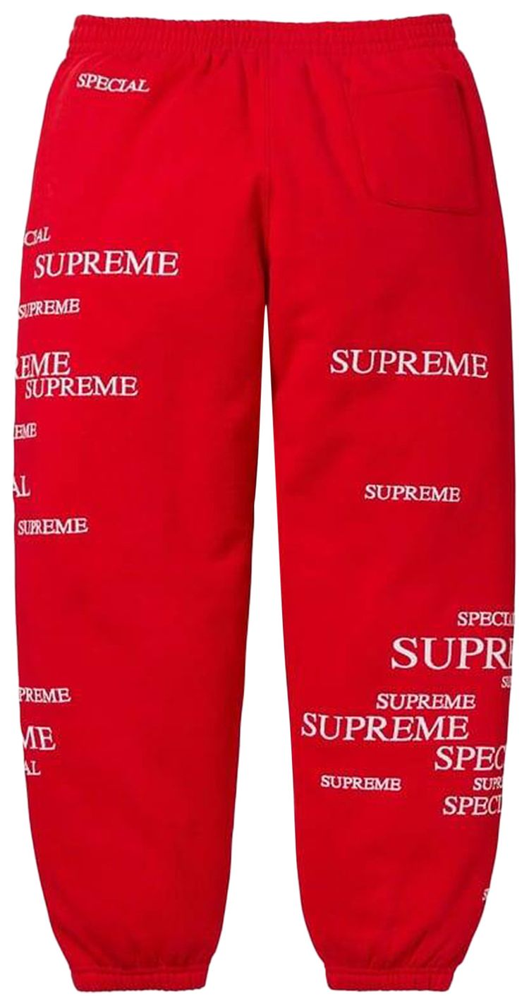Спортивные штаны Supreme Special, красный — фото 2