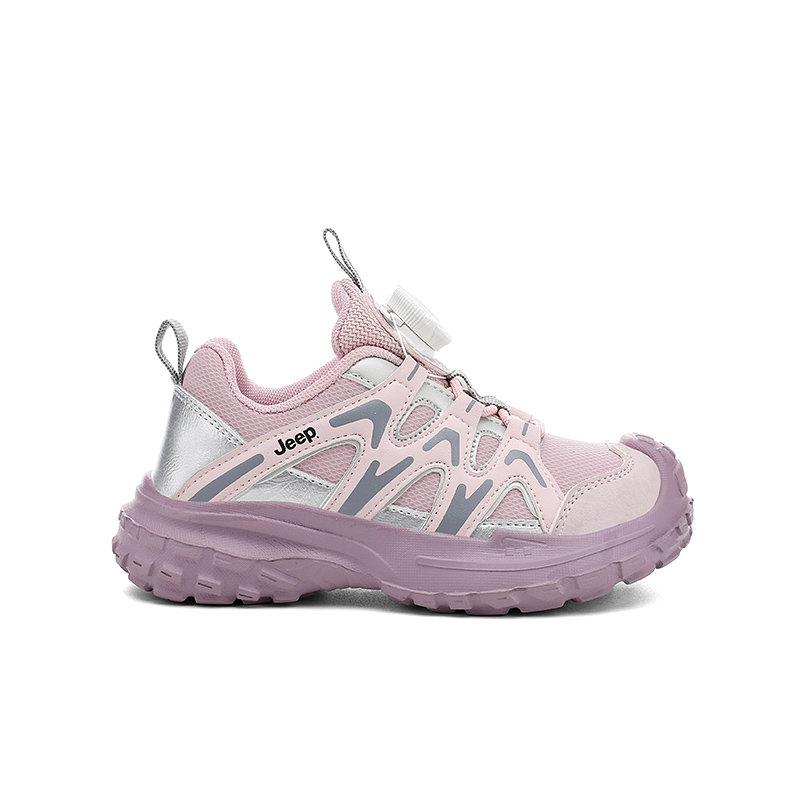 Jeep Низкие детские повседневные кроссовки Star Diamond Silver/Cherry Blossom Pink Unisex — фото 3