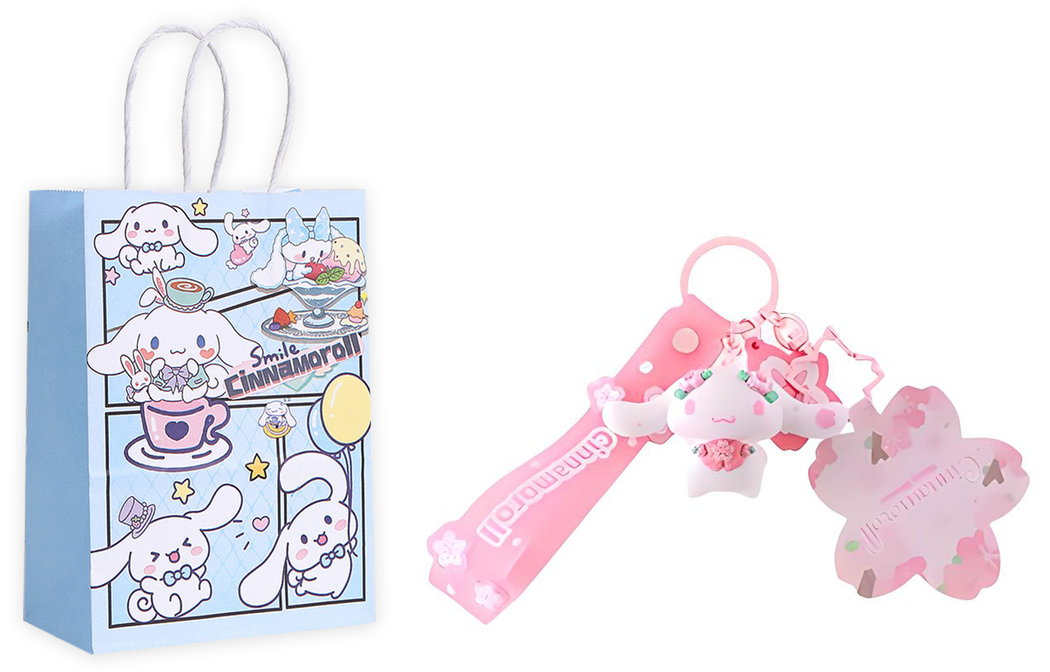 

Sanrio Подвеска Hello Kitty My Melody для женщин, Cinnamoroll+Exquisite Shopping Bag