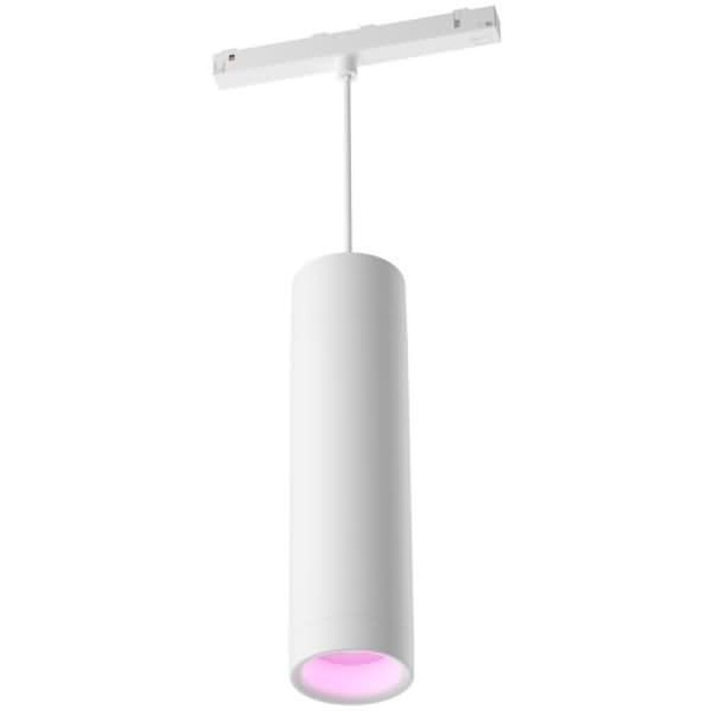 

Philips Hue Bluetooth White & Color Ambiance трековая система Подвесной светильник Perifo белого цвета, 5,2 Вт, 510 лм, удлинитель, белый
