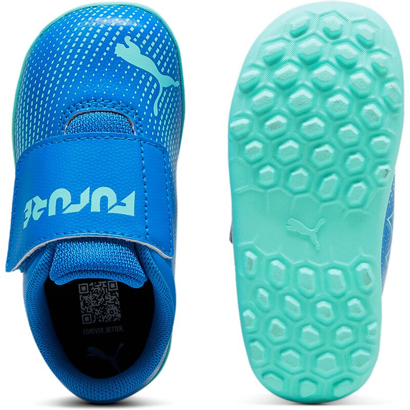 Футбольные бутсы для хард-корта future 7 play tt v inf Puma, цвет hyperlink blue-mint-puma white — фото 2