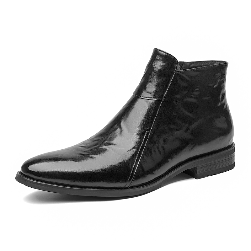 

KACHILANG Мужские черные зимние ботинки на шнуровке с меховой подкладкой, цвет Black (Fleece-Lined)