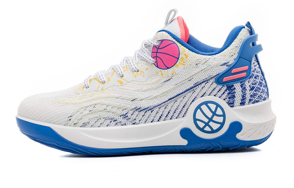 

RENBEN Мужские бело-голубые низкие баскетбольные кроссовки с амортизацией износостойкие дышащие легкие, цвет Blue