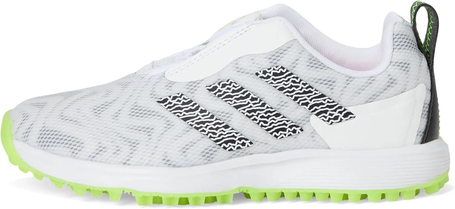 Детские кроссовки для гольфа Adidas Unisex Codechaos Boa 25 без шипов, белый/черный — фото 2