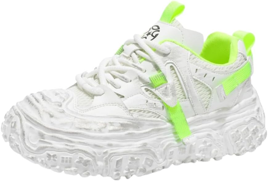 

Мужские слипоны с цветовыми блоками, удобные для ходьбы, занятий в спортзале, тенниса, легкой дышащей нескользящей подошвой, для бега Lexamen, зеленый