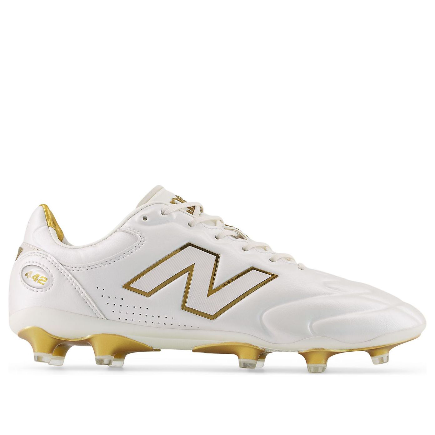 Кроссовки New Balance 442 Elite FG V3 First Edition 'Sea Salt Gold Metallic' — фото 2