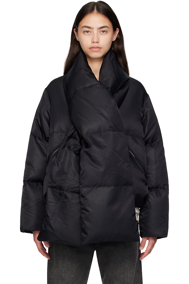 

Шарф-пуховик Mm6 Maison Margiela, черный