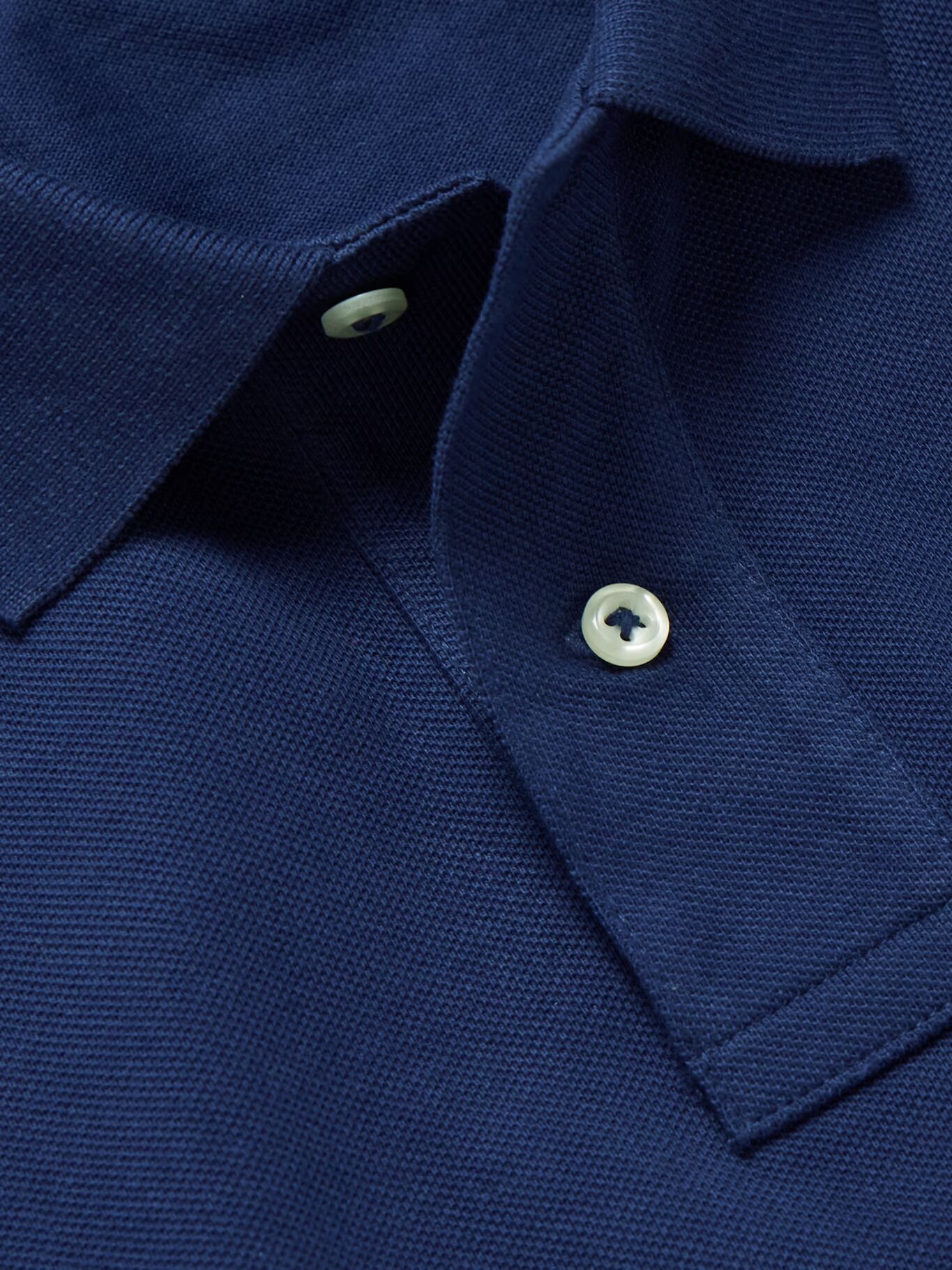 Рубашка поло узкого кроя из хлопкового пике POLO RALPH LAUREN, темно-синий — фото 2