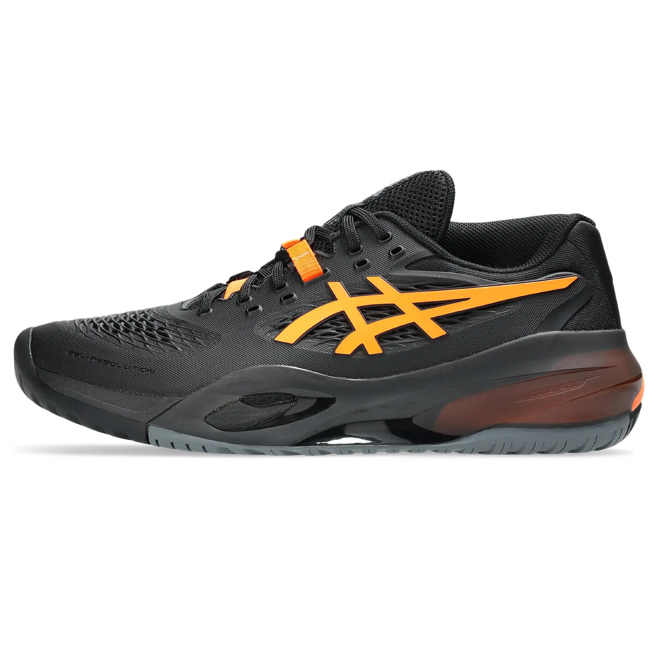 Мужские теннисные кроссовки «GEL-Resolution 10» от ASICS, Black/Shocking Orange — фото 3