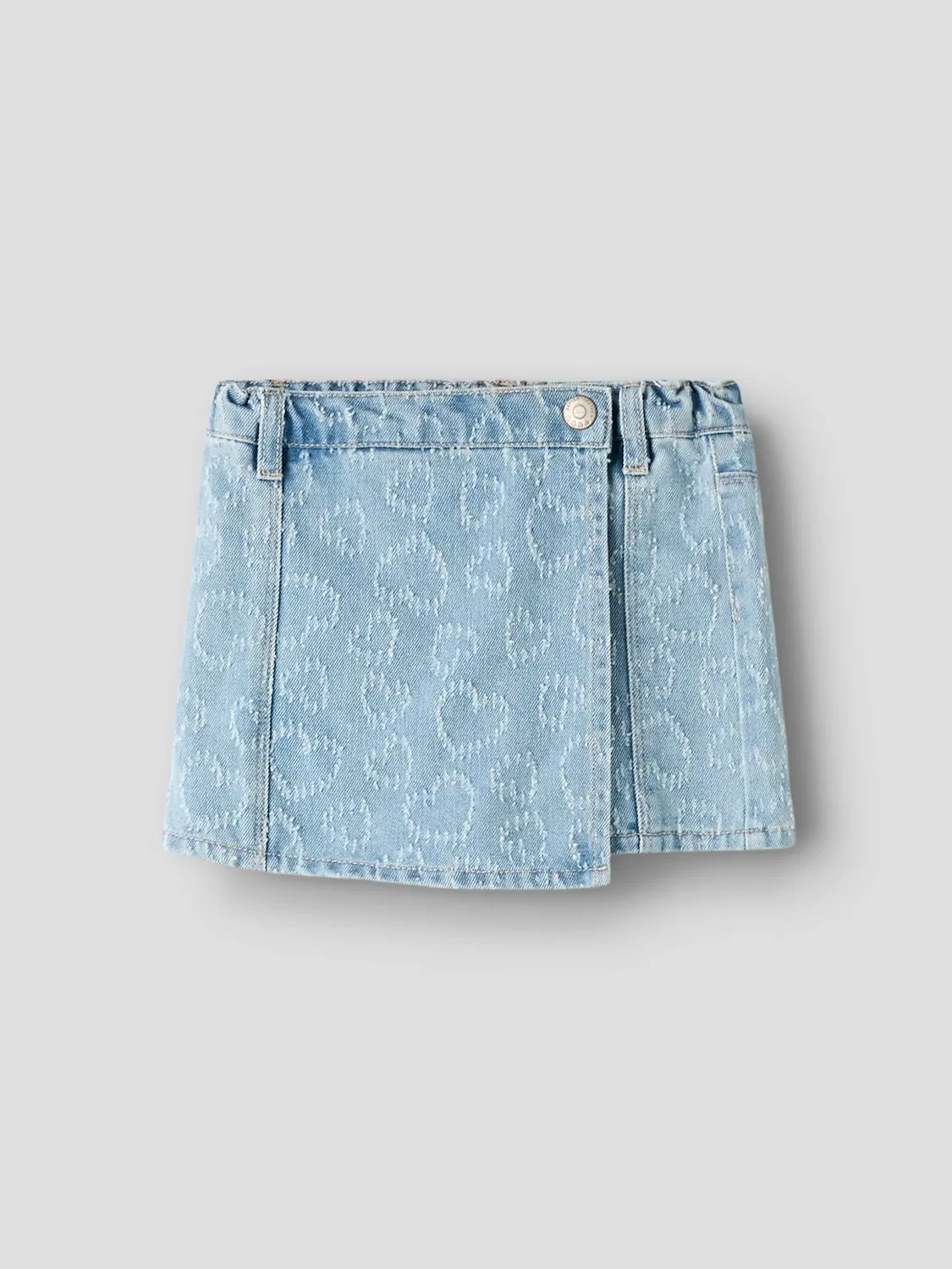 Скорт джинсовый Name it, light blue denim — фото 3