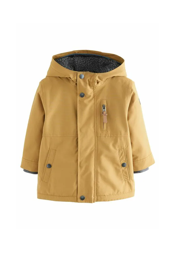 Парка из искусственного меха стандартного кроя Next, Ochre Yellow