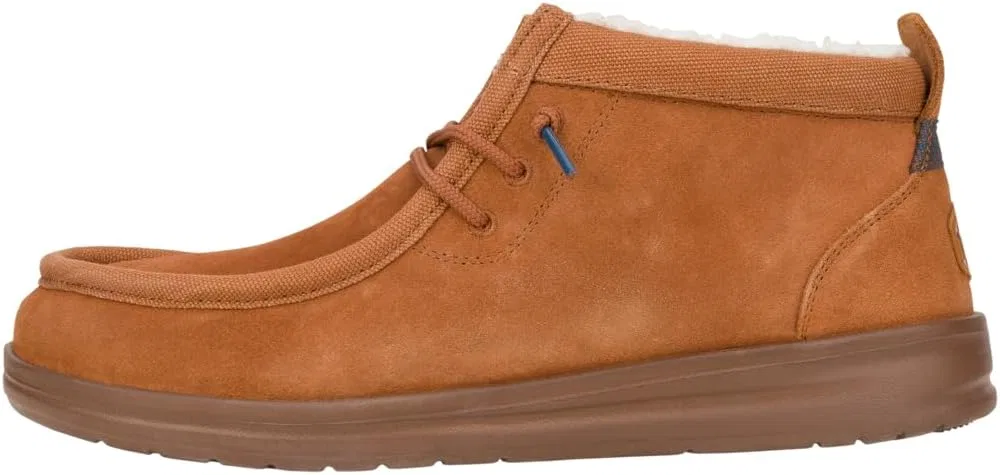 Мужские повседневные кроссовки Wally Mid GripR Warmth, HEYDUDE, коричневый