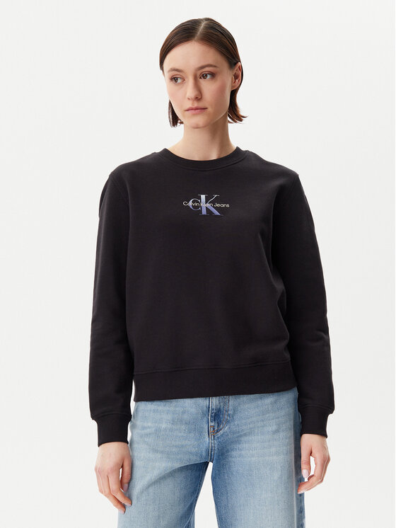 

Толстовка обычного кроя Gradient Monologo J20J225360 Calvin Klein Jeans, черный