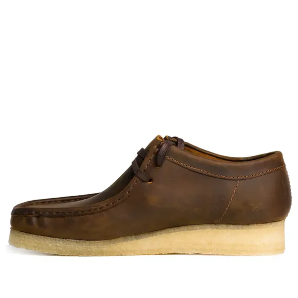 

Кроссовки wallabee 'beeswax' Clarks, коричневый