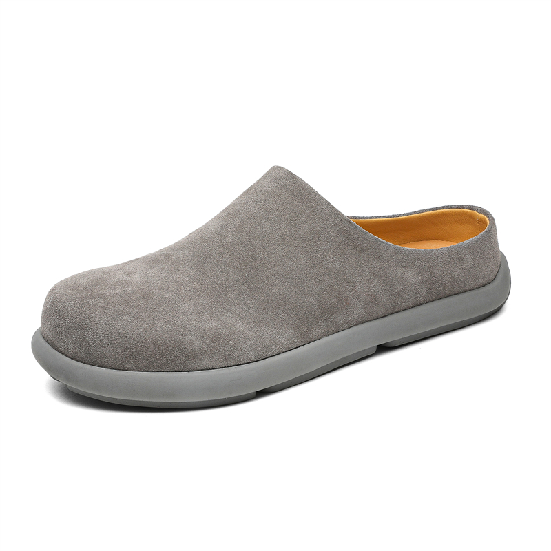 

Мужские серые сандалии с закрытым носком, устойчивые к истиранию и резиновой подошвой SOBB, Gray