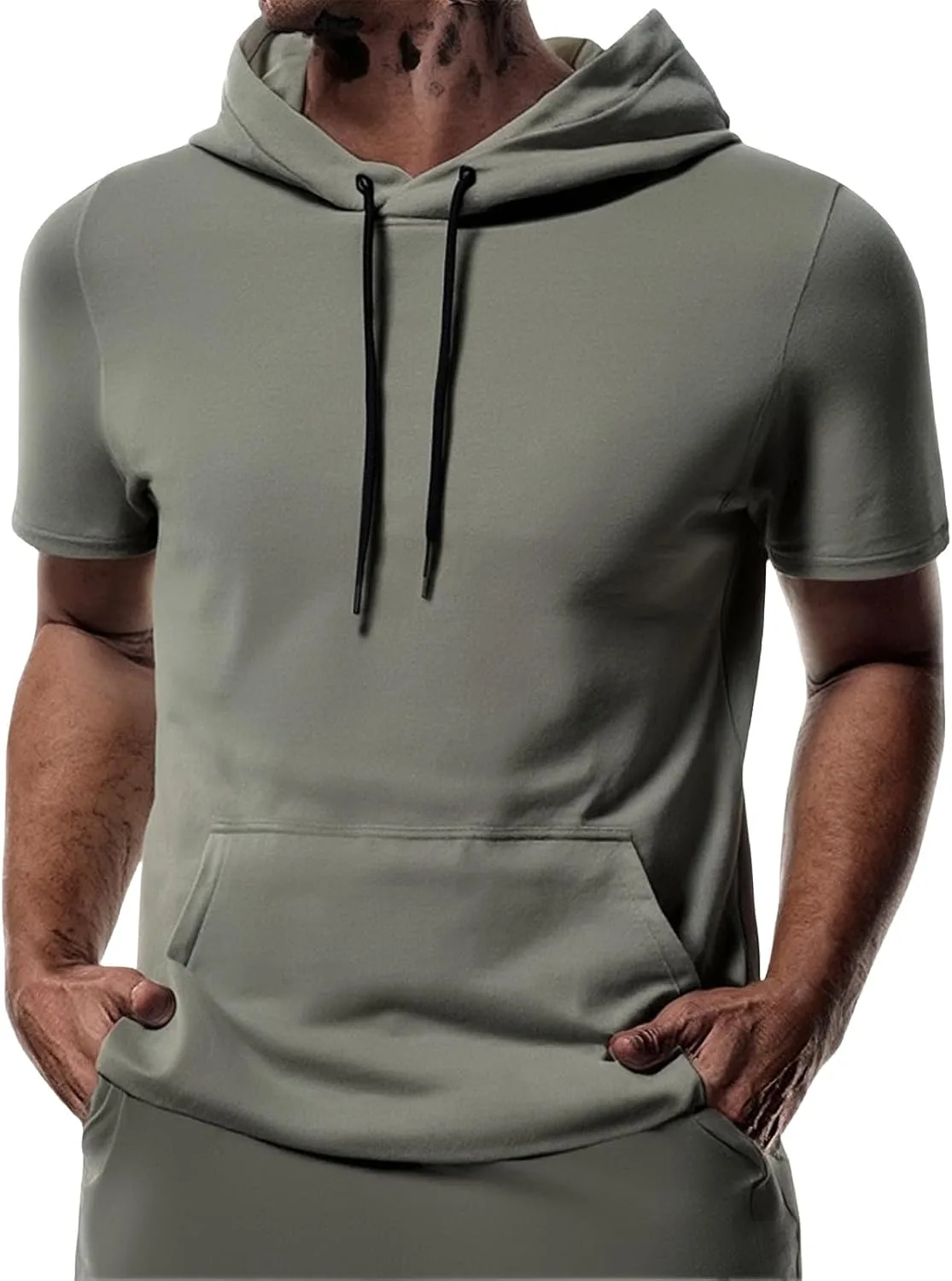 

Мужская футболка с капюшоном Hipster Hip Hop Longline CHXLQQX