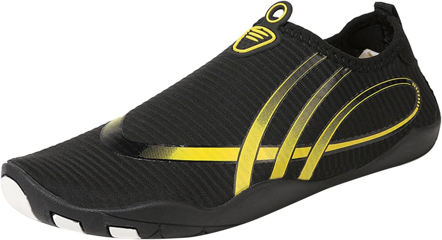 

Обувь для воды для женщин и мужчин, нескользящие аква-носки, удобные кроссовки без шнурков для ходьбы по пляжу, бассейну, йоге, серфингу, дышащие, легкие, для плавания Generic, черный