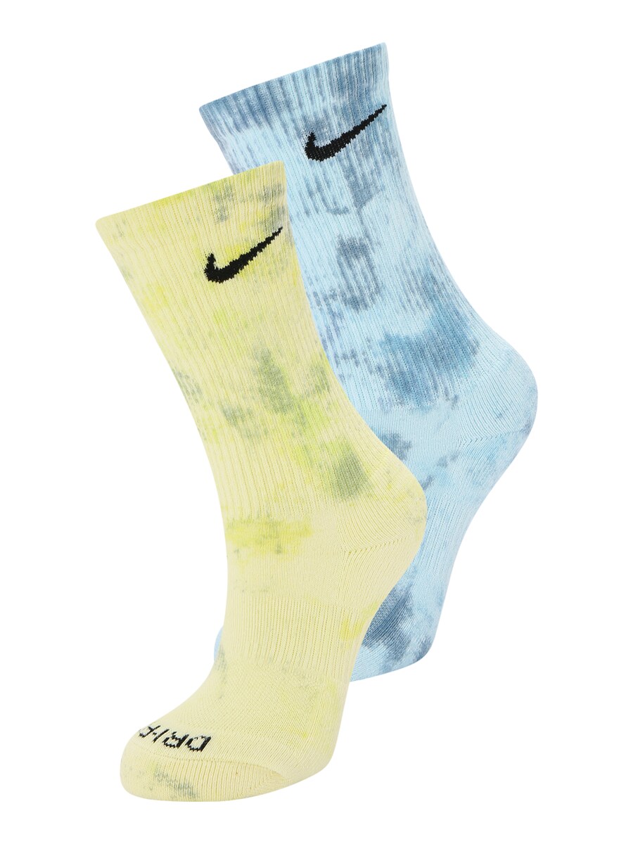 

Спортивные носки NIKE Everyday Plus, цвет Opal/Light blue/Light yellow