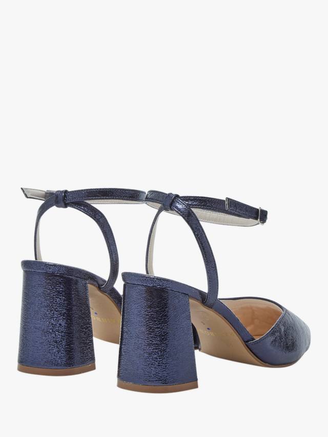 Туфли Aria на устойчивом каблуке с расклешенным мысом Rainbow Club, Navy Metallic — фото 3