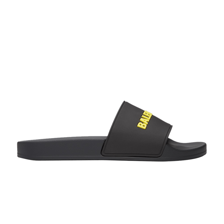

Кроссовки Balenciaga Pool Slides 'Black Yellow', черный