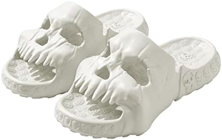 

Сандалии Spiritch с дизайном черепа, однополосные, для женщин и мужчин, противоскользящие, мягкие, из ЭВА, летние сандалии 2023 года, для дома и улицы, с рисунком черепа (синие, размер 7-7,5 для женщин/5-5,5 для мужчин)