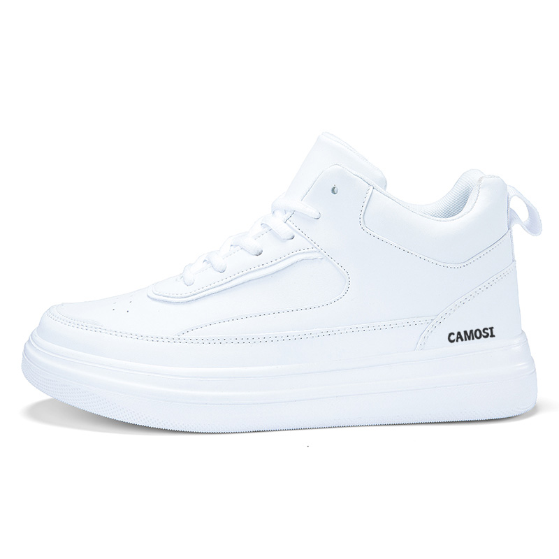 

CAMOSI Теплые нескользящие скейтерские кроссовки Mid-Top с утеплением мужские - черные на флисовой подкладке, цвет Black Fleece-Lined