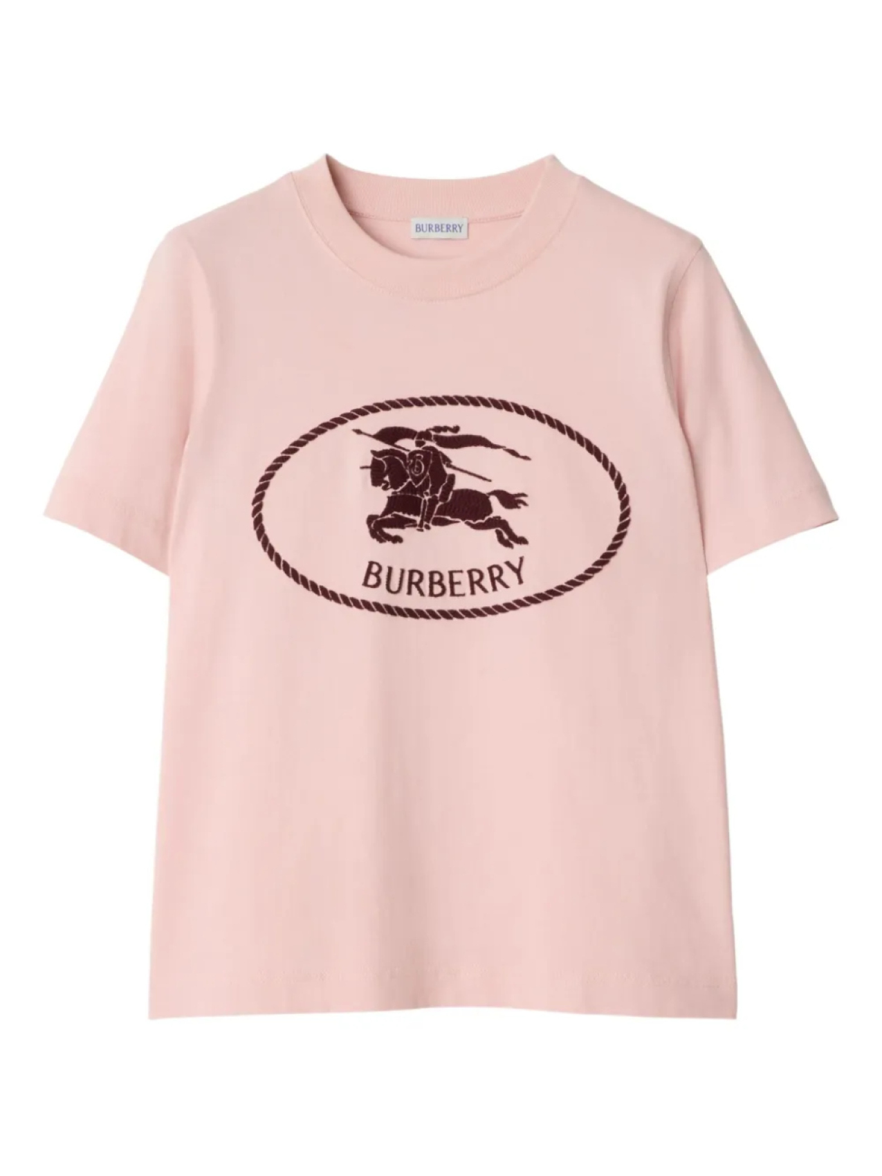 

Футболка с надписью Burberry Knight, розовый