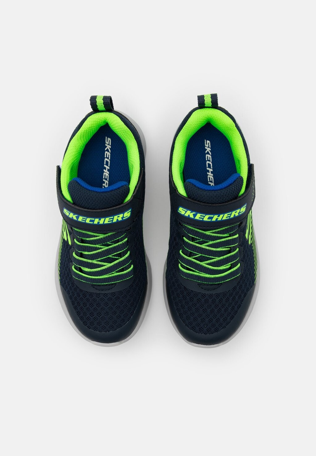 Кроссовки низкие MICROSPEC Skechers, цвет navy/lime/blue — фото 4