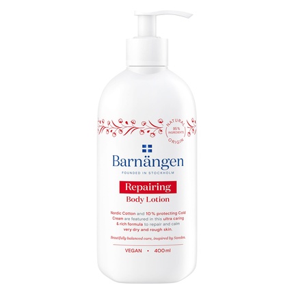 

Barnangen Repairing Body Cream - увлажняющий лосьон для тела с экстрактом северного хлопка, 400 мл Barnängen
