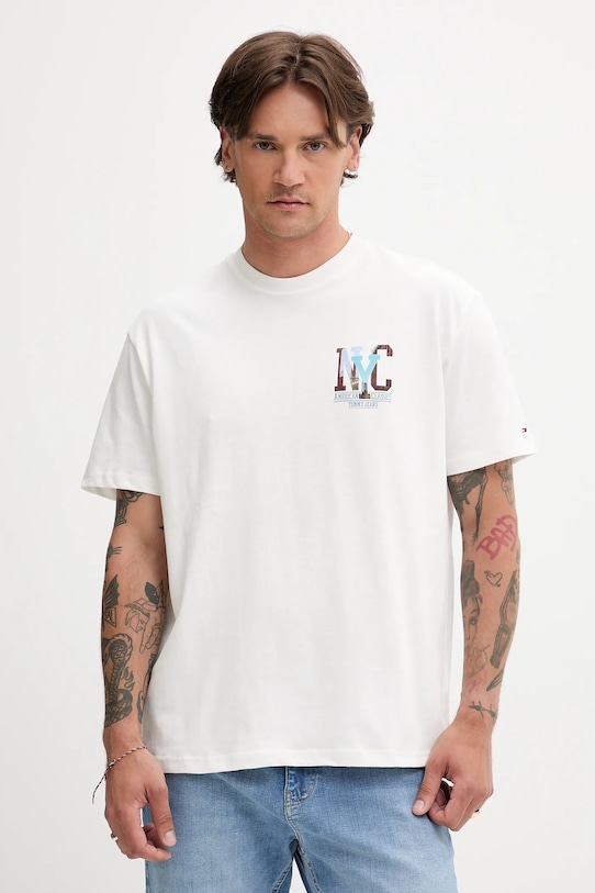 

Хлопковая футболка Tommy Jeans, белый