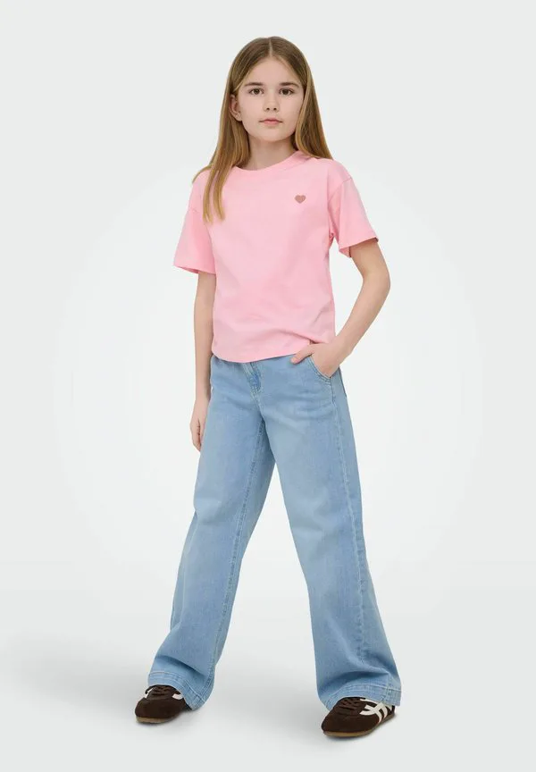 Расклешенные джинсы mit weitem bein kognew mittlere taille Only Girls, Light Blue Denim