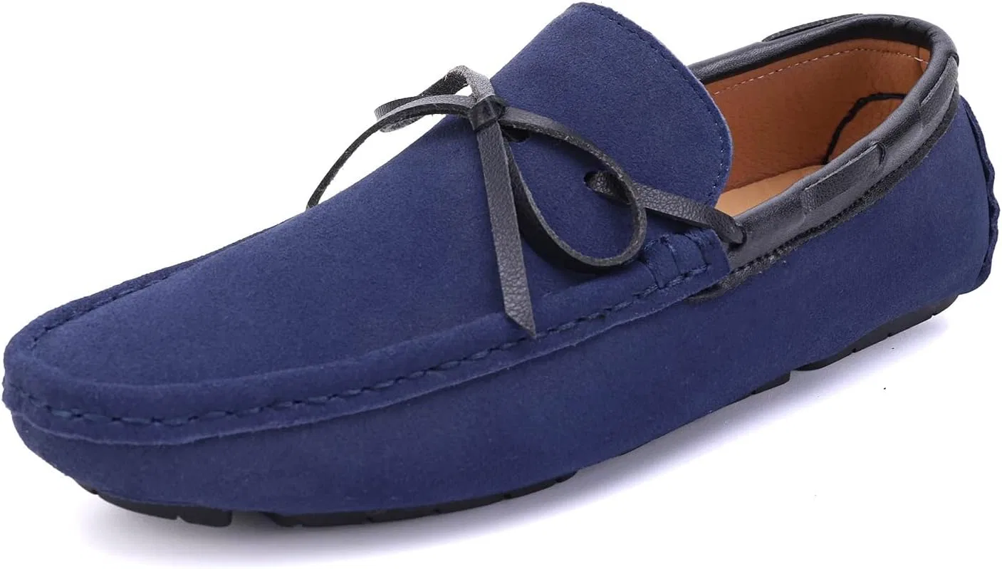 Лоферы мужские, кожа PU, Loafers for Men, Deep Blue SayfuR — фото 2