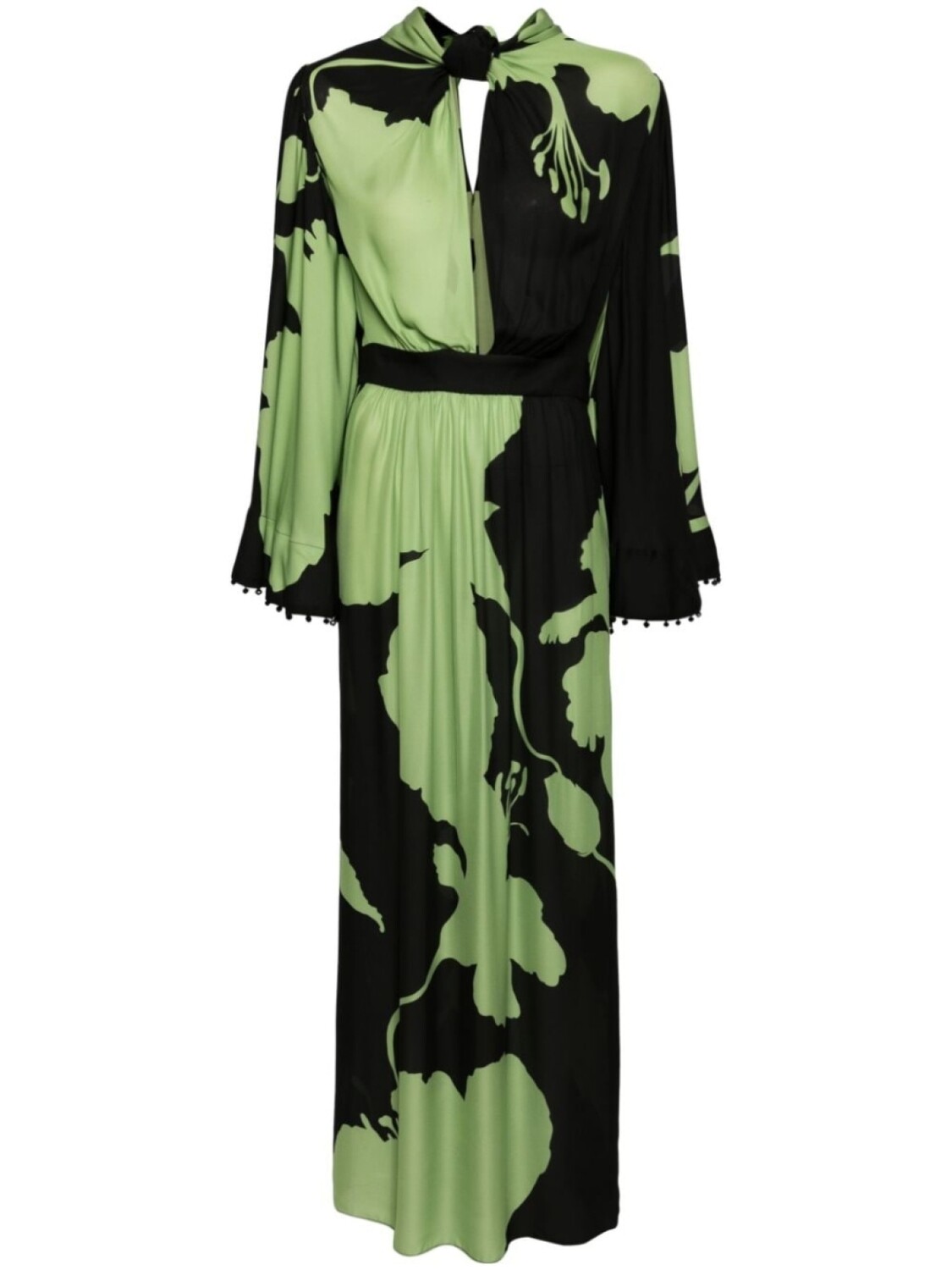 

Johanna Ortiz шелковое платье Earthy Elegance, зеленый