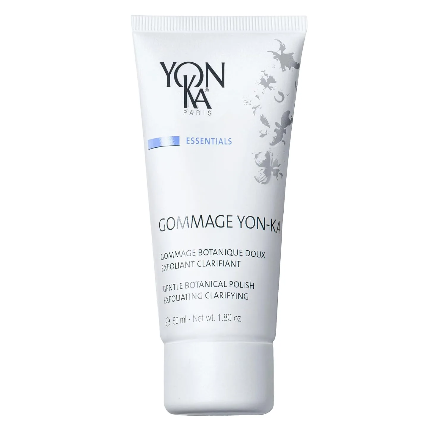 Отшелушивающий гель для лица Yon-Ka Gommage | Мягкий скраб для лица, осветляющий и выравнивающий тон | Помогает сузить поры и уменьшить покраснение | Без парабенов | 1,80 унции 51.03 г (1 шт.) Yonka, brown