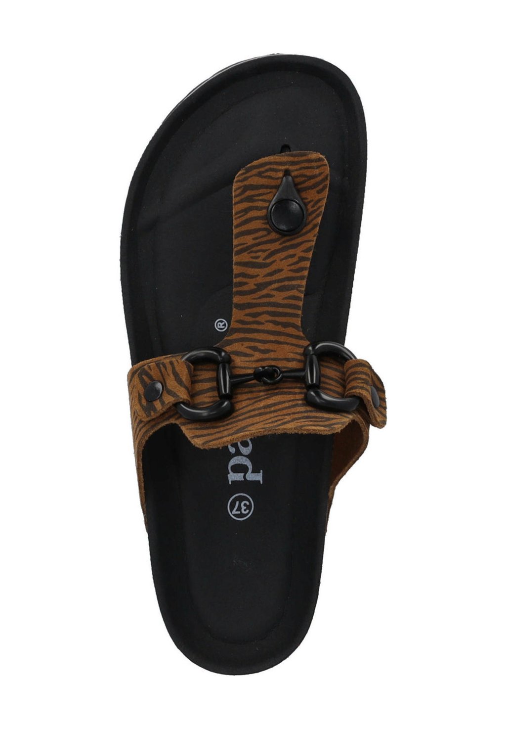 Сандалии с Т-образной застежкой KOS ZEBRA - Pool shoes Palado, коричневый — фото 3