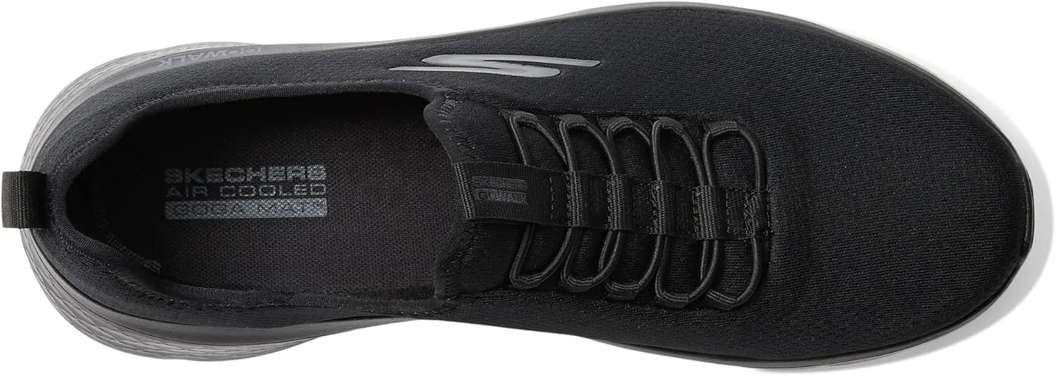Мужские спортивные кроссовки Skechers Gowalk Flex с воздушной подушкой без шнурков, черный — фото 2