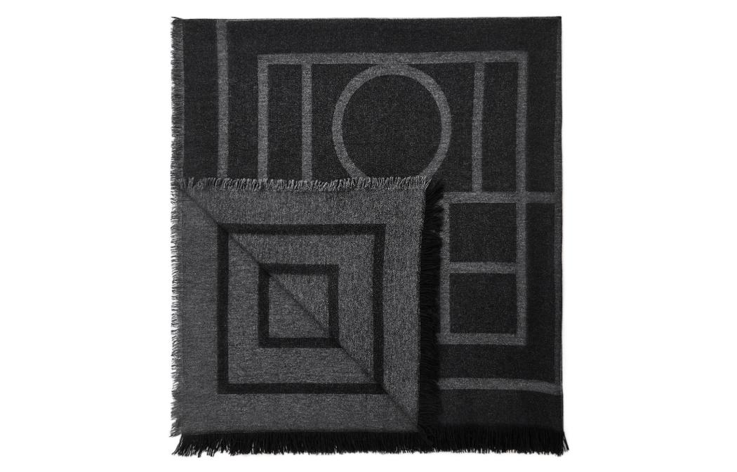 

TOTEME Большой шарф с монограммой, Black