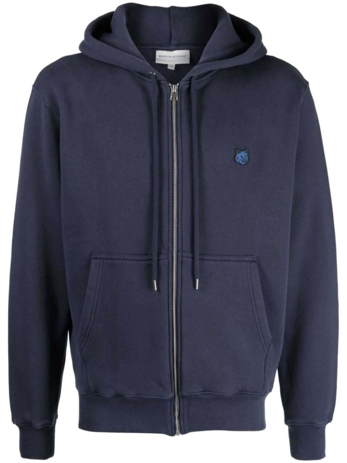 

Maison Kitsuné худи с кулиской и нашивкой Fox, синий