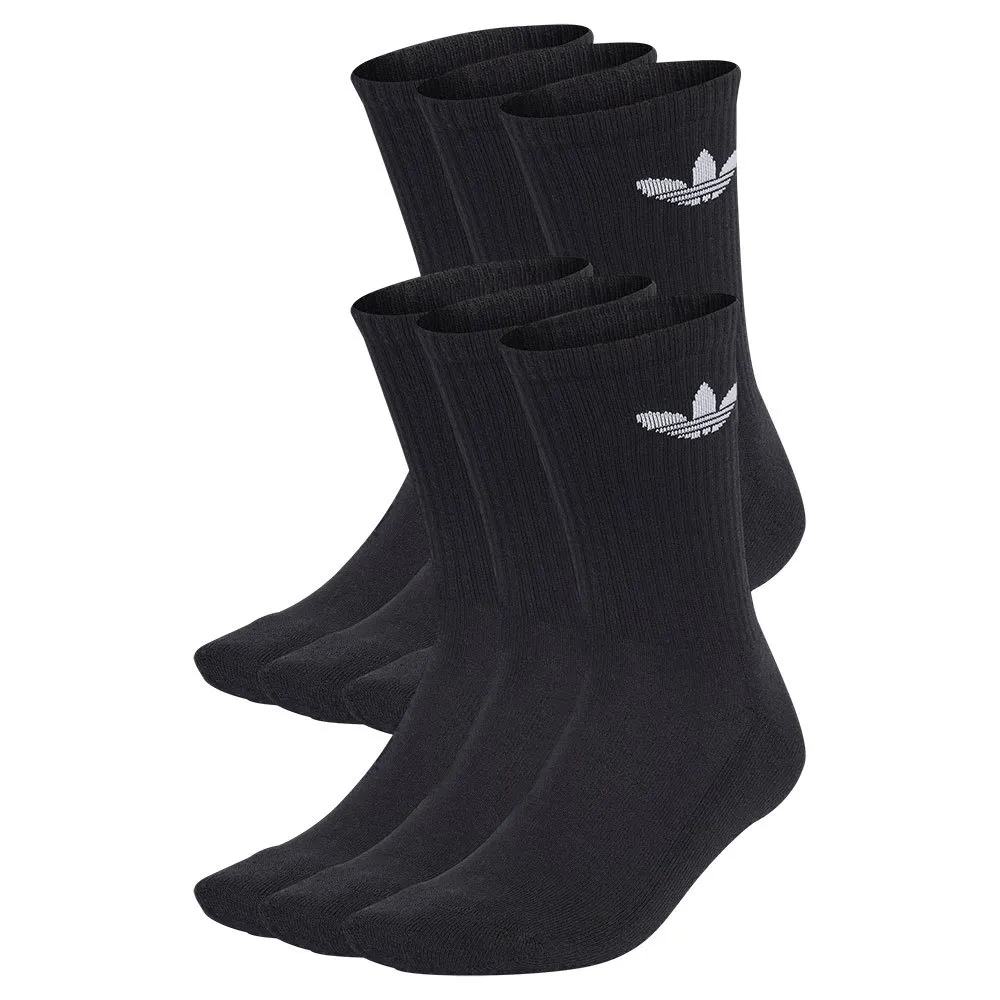

Носки adidas Originals Trefoil Cushion crew 6 pairs, черный