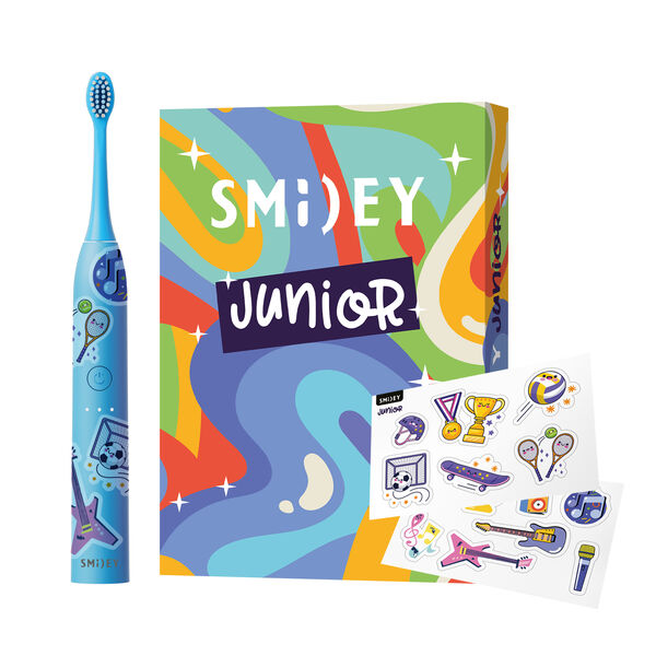 

Звуковая зубная щетка синяя, 1 шт. Smiley Junior