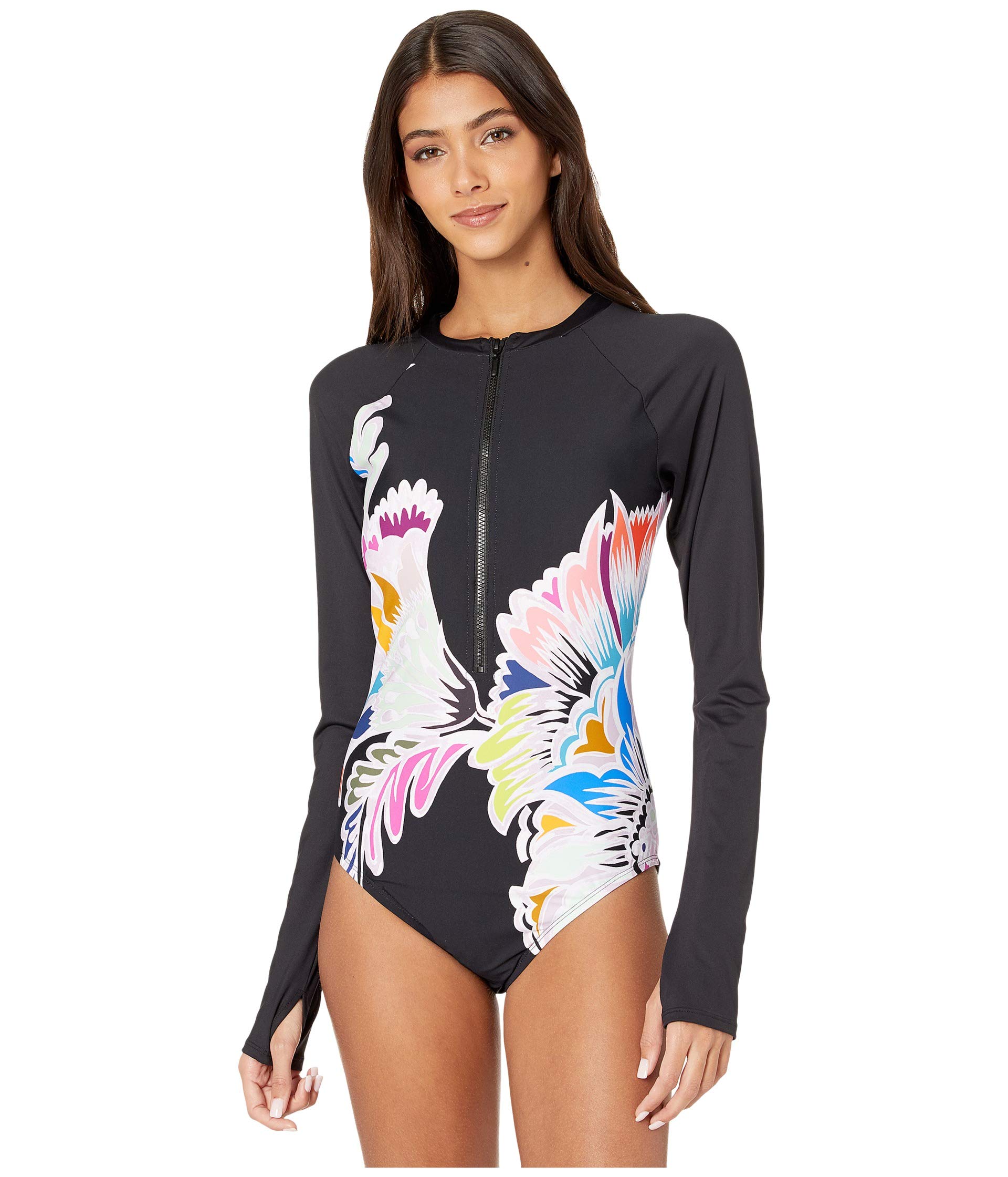 

Купальник Trina Turk Seychelles 1/2 Zip Paddle Suit One-Piece, мультиколор