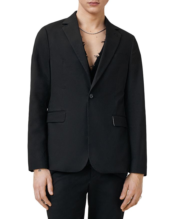 

Один Слим Фит Куртка-пиджак ALLSAINTS, черный