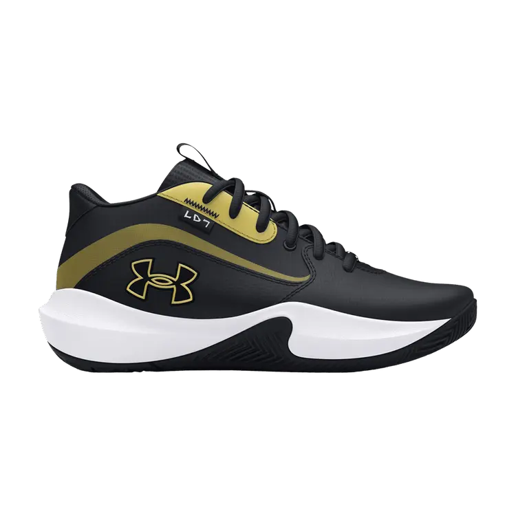 

Кроссовки Under Armour Lockdown 7 GS Black Metallic Gold, черный