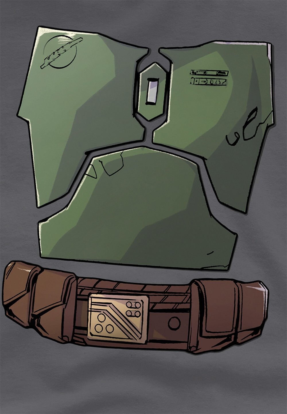 

Футболка с принтом STAR WARS BOBA FETT COSTUME Disney, антрацит