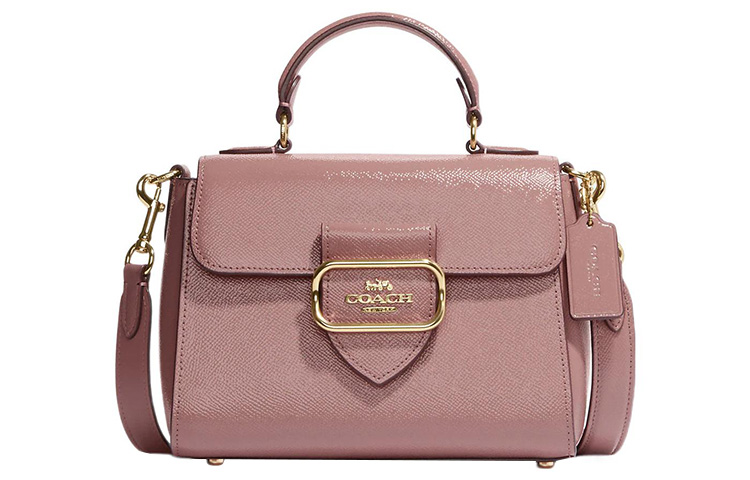 

COACH Кожаный портфель, сумка через плечо, сумка через плечо Trumpets, женская, розовая
